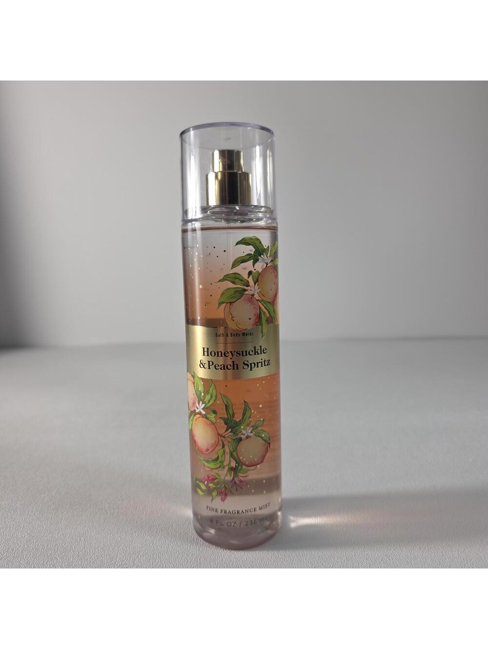 BATH & BODY WORKS HONEYSUCKLE & PEACH SPRITZ FRAGRANCE BODY MIST SPRAY 8 FL OZ